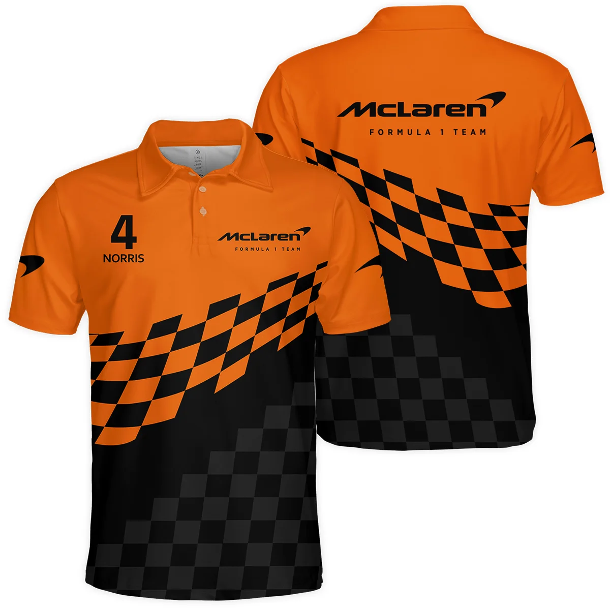 Lando Norris McLaren F1 Polo Shirt All Over Prints Unisex Motorsport Apparel BLMCL10425A1PL