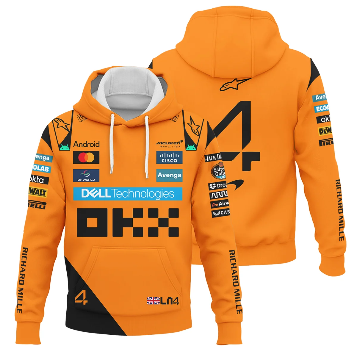 Lando Norris McLaren Formula One Hoodie Unisex Motorsport Apparel BLF1180525A1HD