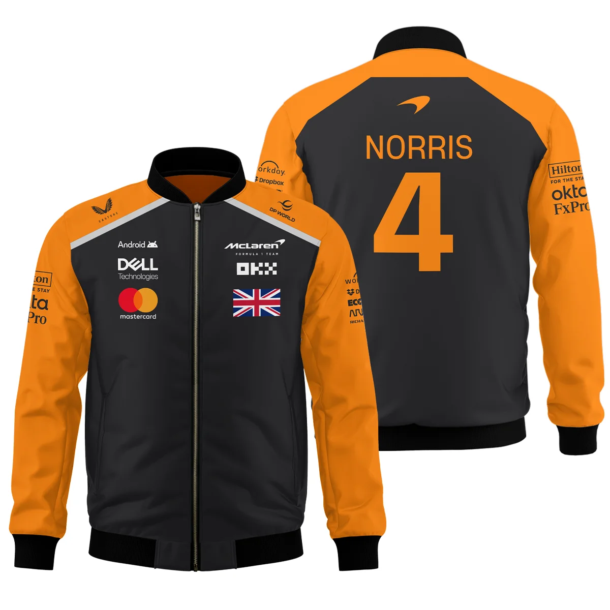Lando Norris McLaren Formula One Logo Bomber Unisex Motorsport Apparel BLF1290325A2MCLBB