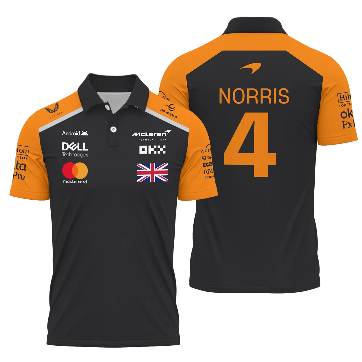 Lando Norris McLaren Formula One Logo Polo Shirt Unisex Motorsport Apparel BLF1290325A2MCLPL