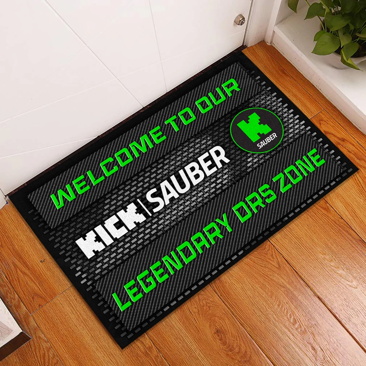 Legendary DRS Zone Kick Sauber F1 Rubber Base Doormat - All Over Print BLF1139A3KS - Image 2