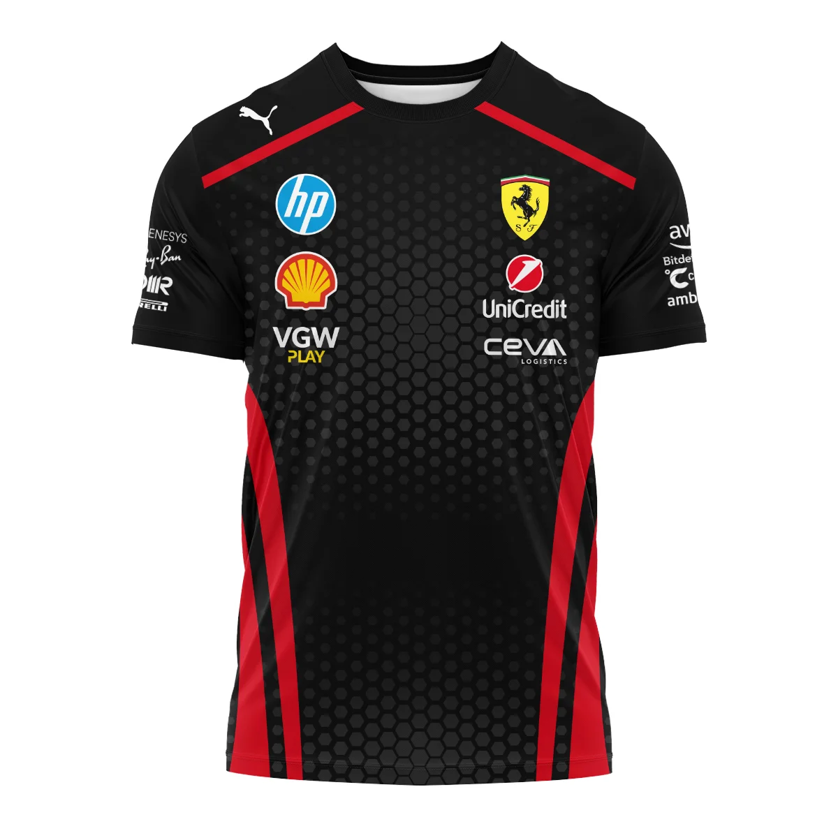 Alternative view of LH44 Prancing Horse Team - T-Shirt BLH281025A1TS