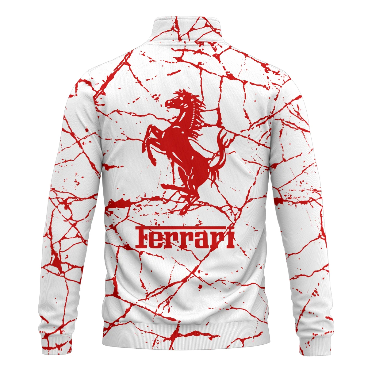 Limited Edition Ferrari F1 Quarter-Zip Sweatshirt BLFRR15925A2QZS - Image 3