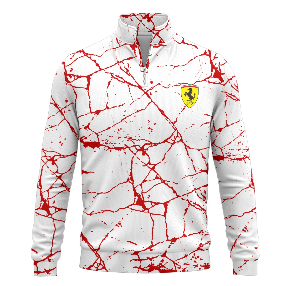 Limited Edition Ferrari F1 Quarter-Zip Sweatshirt BLFRR15925A2QZS - Image 2