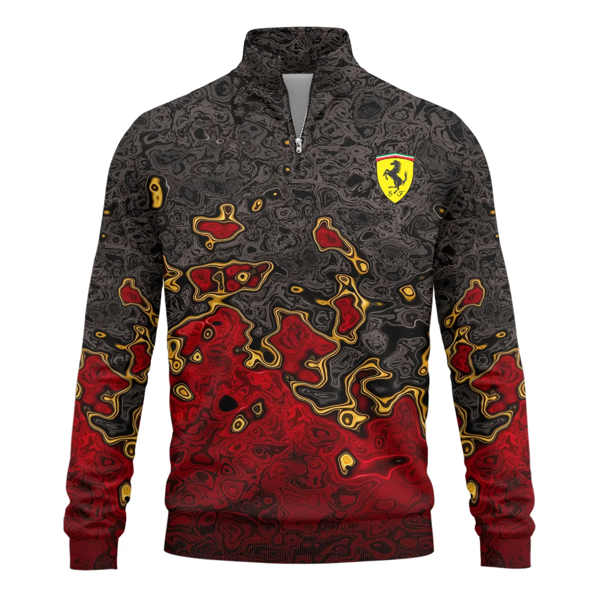 Limited Edition Ferrari F1 Quarter-Zip Sweatshirt BLFRR15925A3QZS - Image 2