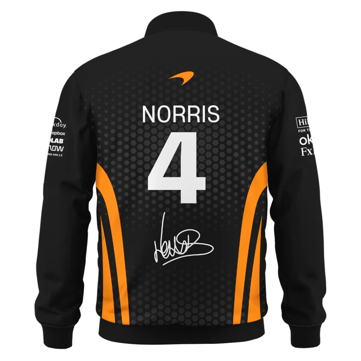 Limited Edition Lando Norris McLaren F1 Team - Bomber Unisex Motorsport Apparel BLNR14925A1BB - Image 3