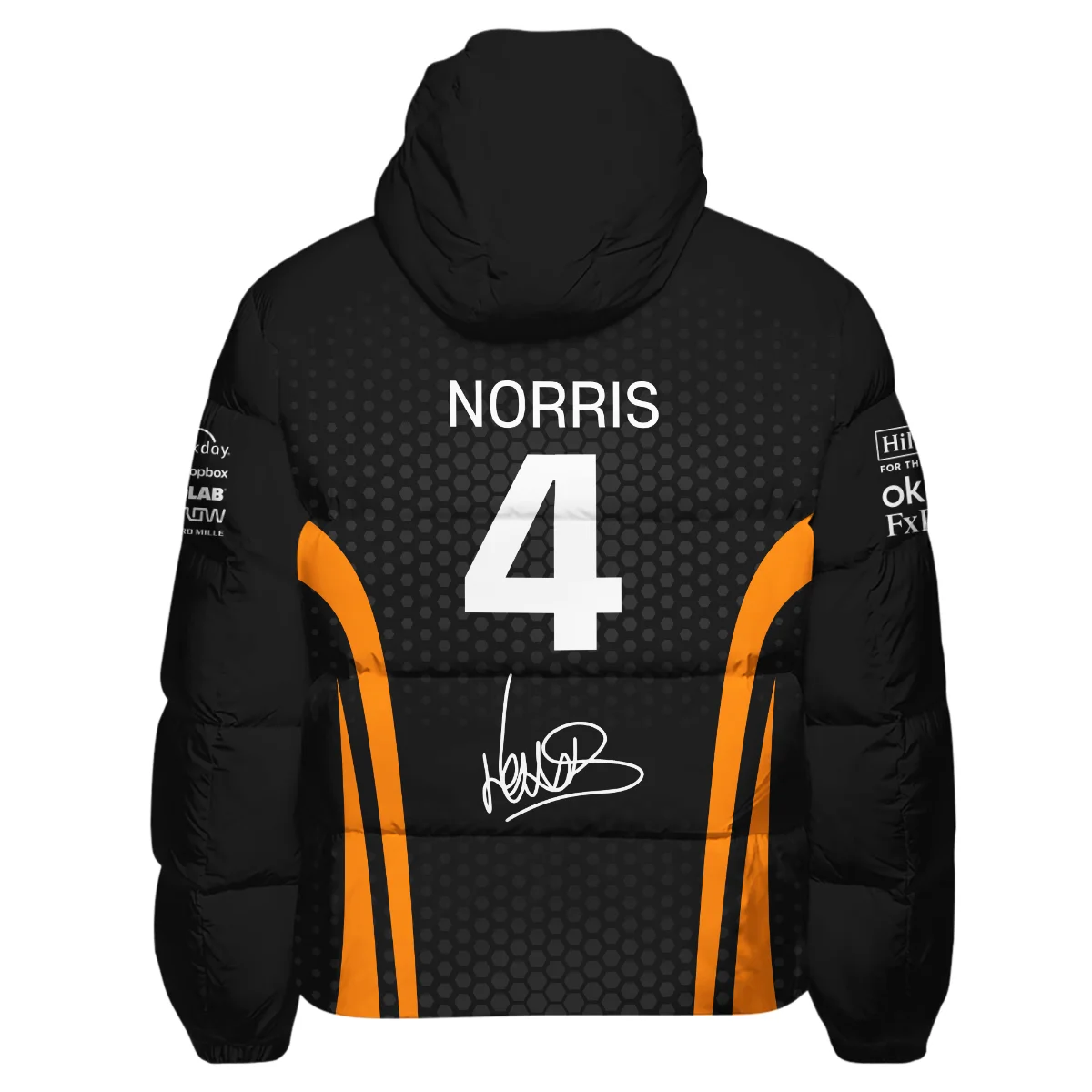 Limited Edition Lando Norris McLaren F1 Team - Down & Puffer Jackets Unisex Motorsport Apparel BLNR14925A1HCJ - Image 3