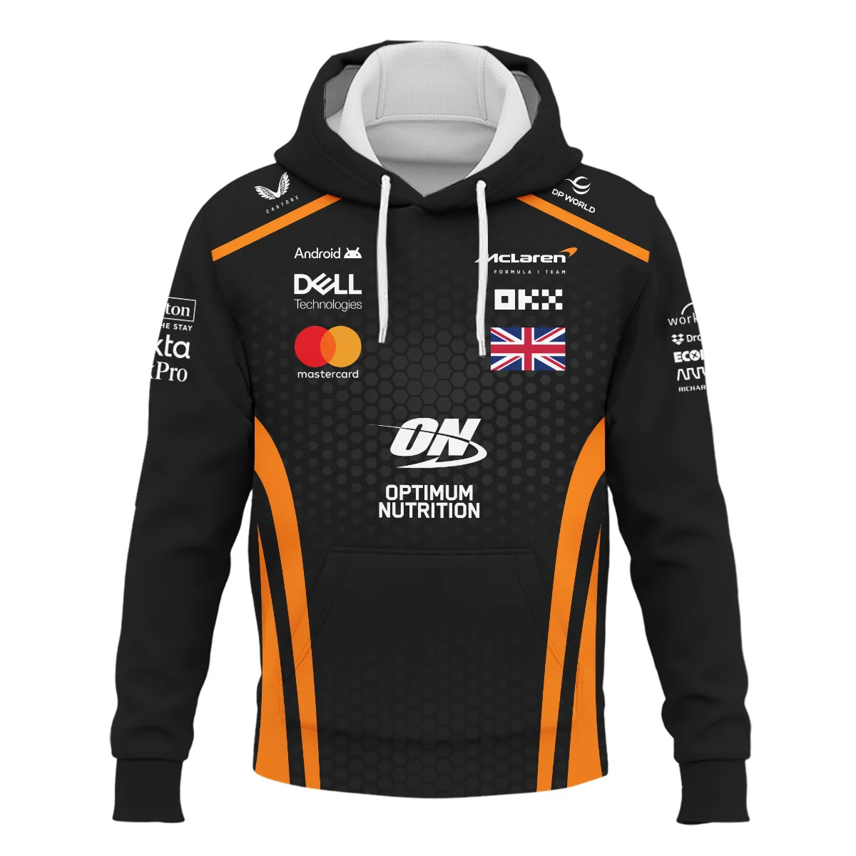 Limited Edition Lando Norris McLaren F1 Team - Hoodie Unisex Motorsport Apparel BLNR14925A1HD - Image 2