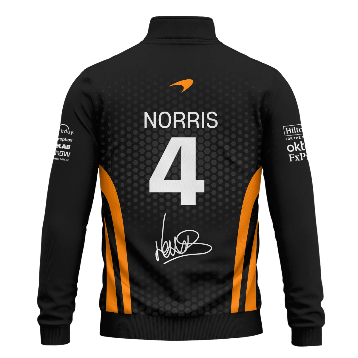 Limited Edition Lando Norris McLaren F1 Team - Quarter-Zip Sweatshirt Unisex Motorsport Apparel BLNR14925A1QZS - Image 3