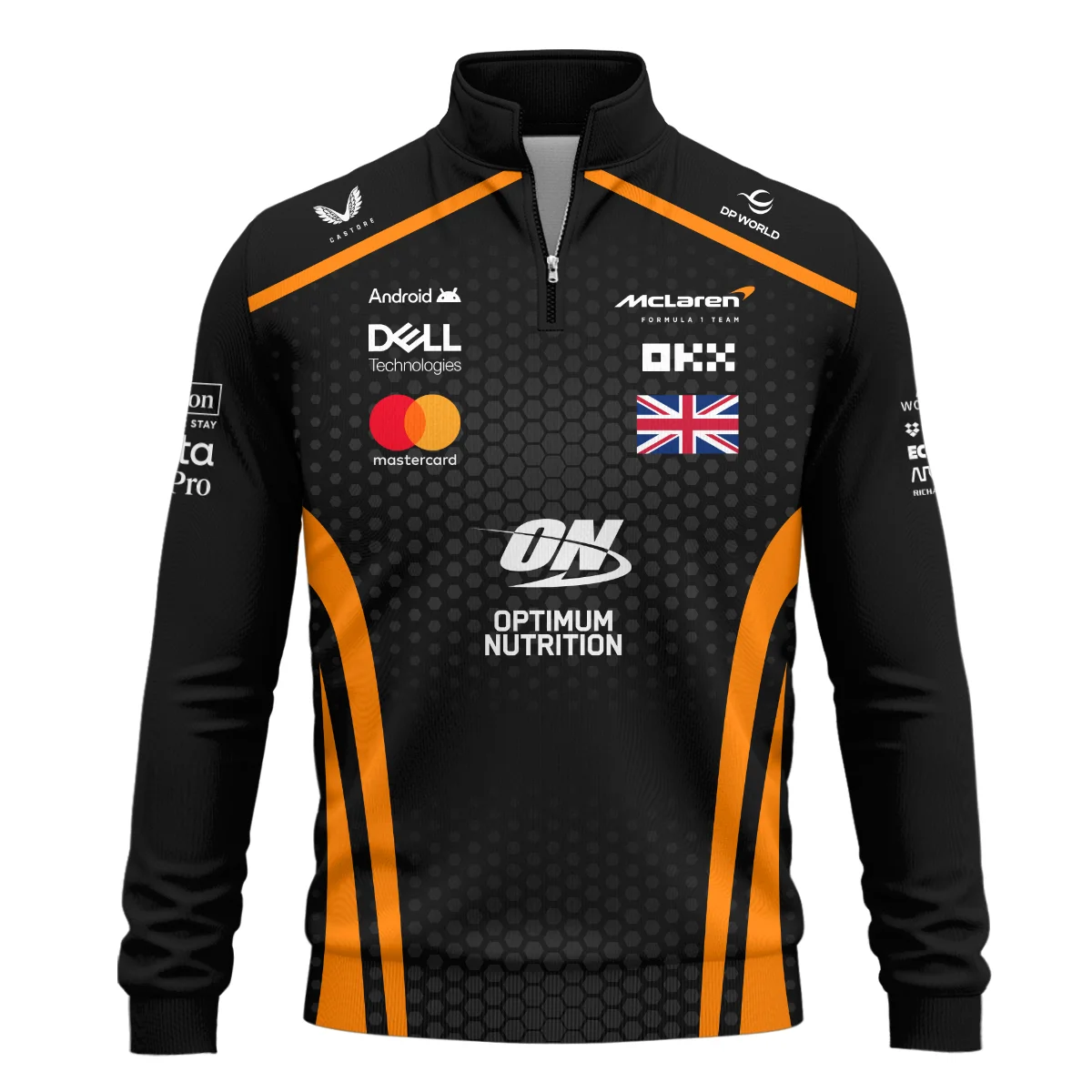 Limited Edition Lando Norris McLaren F1 Team - Quarter-Zip Sweatshirt Unisex Motorsport Apparel BLNR14925A1QZS - Image 2