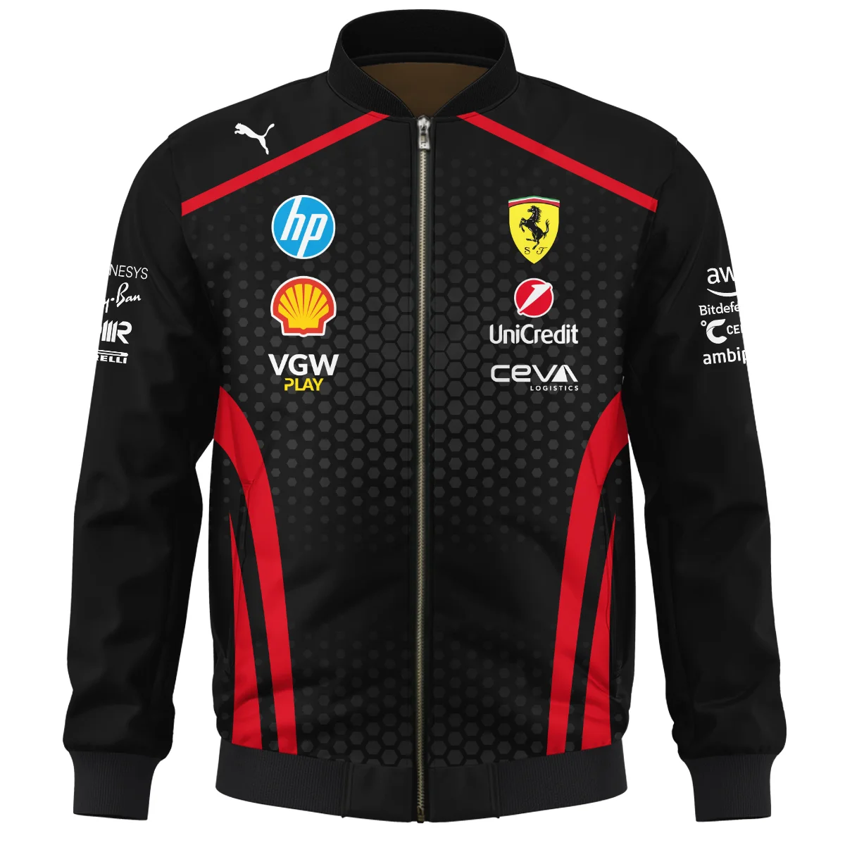 Alternative view of Limited Edition Lewis Hamilton Ferrari F1 Team - Bomber BLH281025A1BB