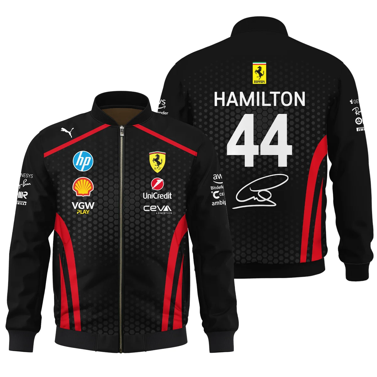 Limited Edition Lewis Hamilton Ferrari F1 Team - Bomber BLH281025A1BB