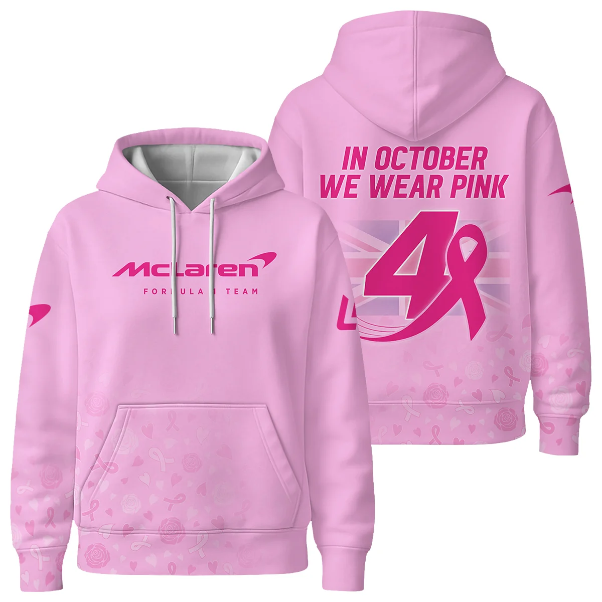 LN4 In October We Wear Pink Women Hoodie Unisex Motorsport Apparel BLNR7925A1HD