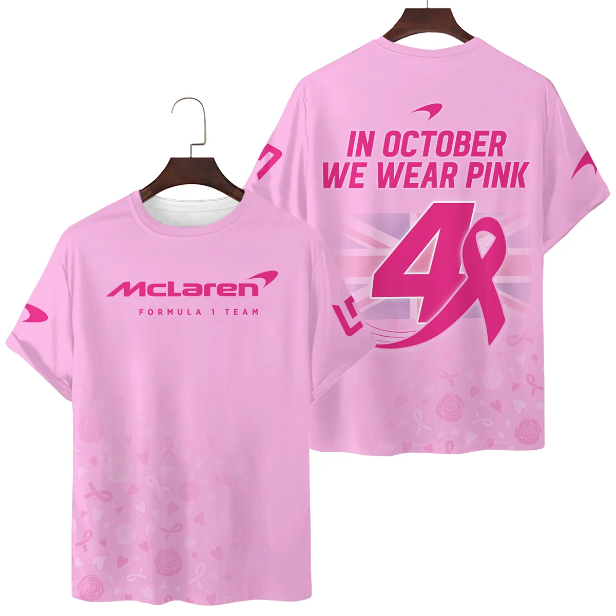 LN4 In October We Wear Pink Women T-Shirt Unisex Motorsport Apparel BLNR7925A1TS
