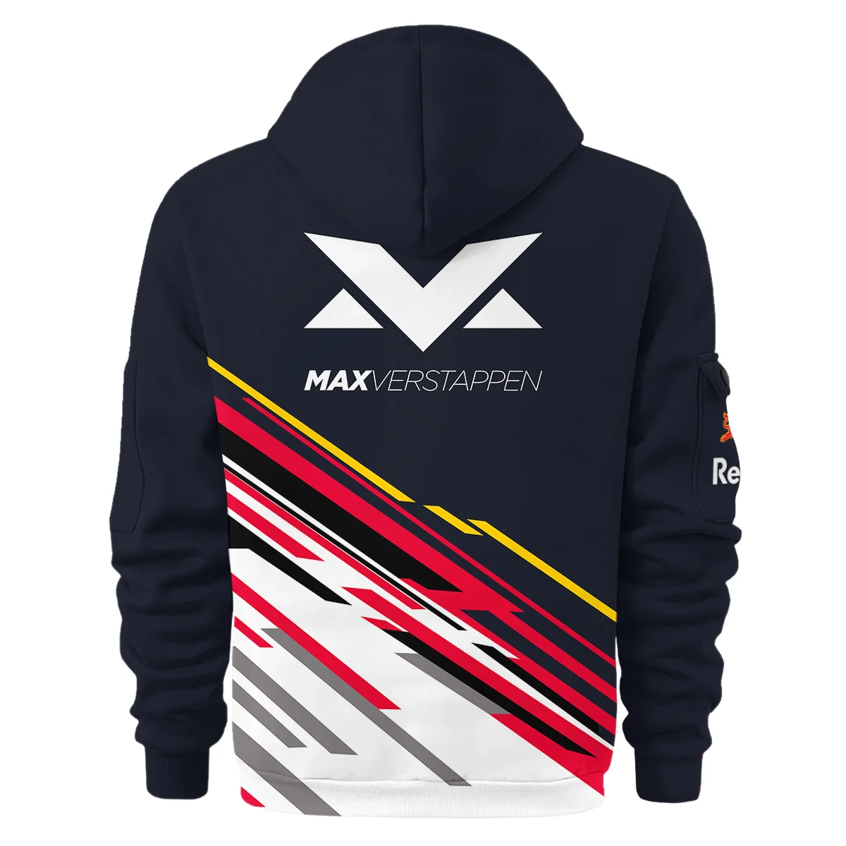 Max Verstappen Red Bull Racing F1 Hoodie Half Zipper BLRBR20525A2HDF - Image 3