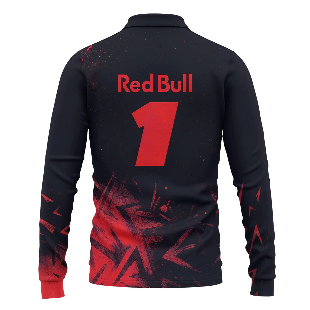 Max Verstappen Red Bull Racing F1 Long Polo Shirt BLRBR20525A4LPL - Image 3