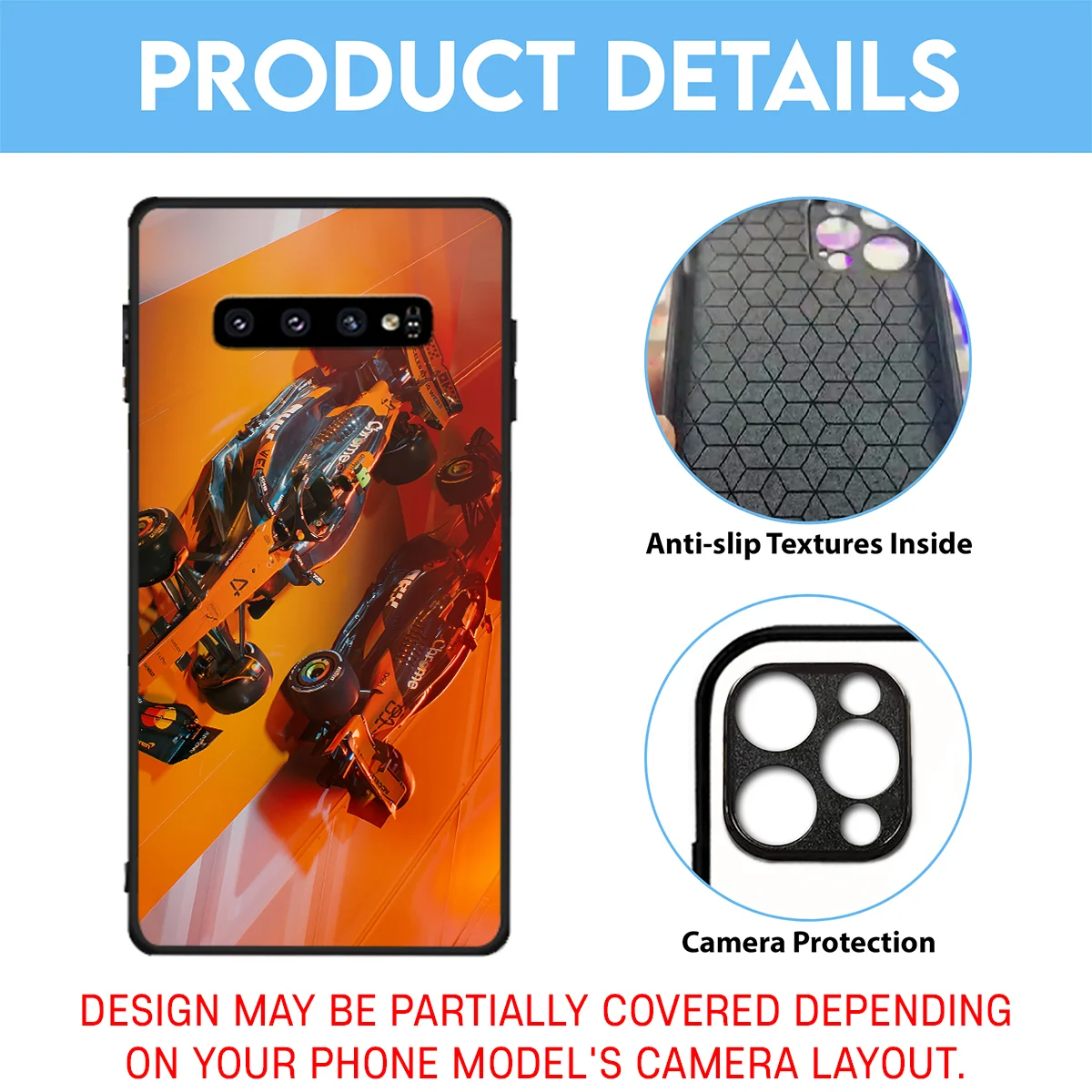 MCL39 McLaren F1 Team Phone Case - Dustproof, Scratch & Shock Resistant - BLMCL2625A18 - Image 3