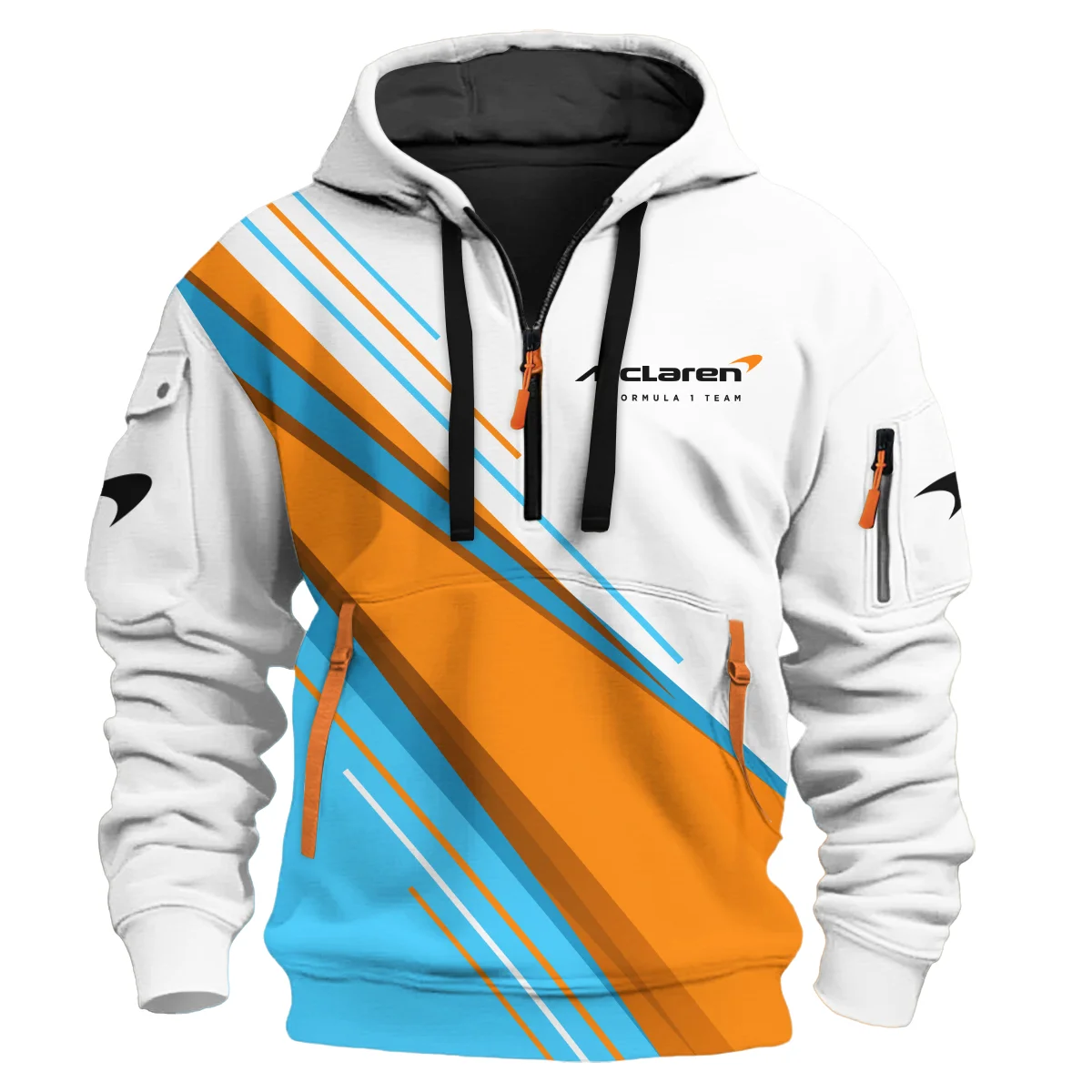 McLaren F1 Logo Hoodie Half Zip BLMCL3525A13HZ - Image 2