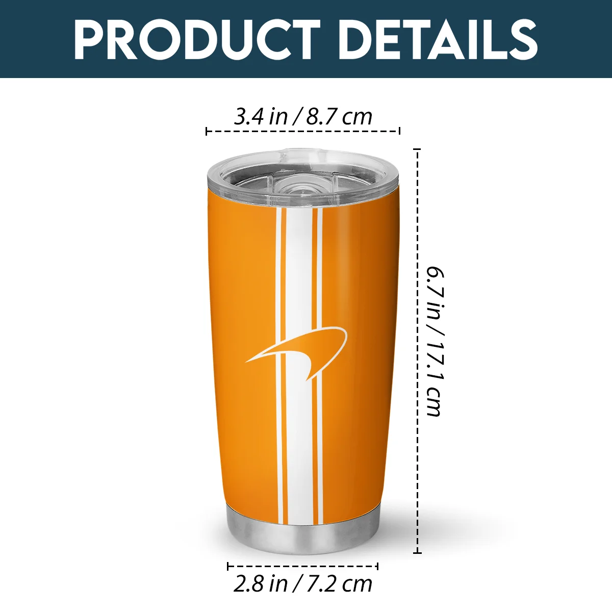 McLaren F1 Stainless Steel Tumbler 20oz 30oz Gift For Fan BLMCL11525A10 - Image 4