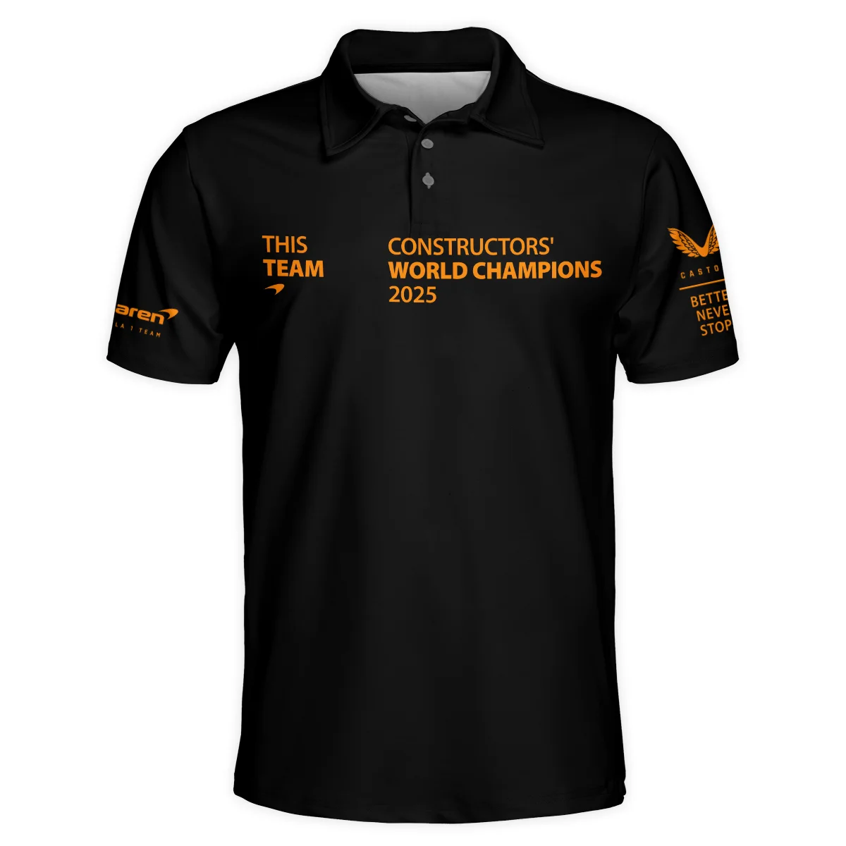 McLaren F1 Team 2025 Constructors' Champions Polo Shirt BLMCL51025A3PL - Image 2