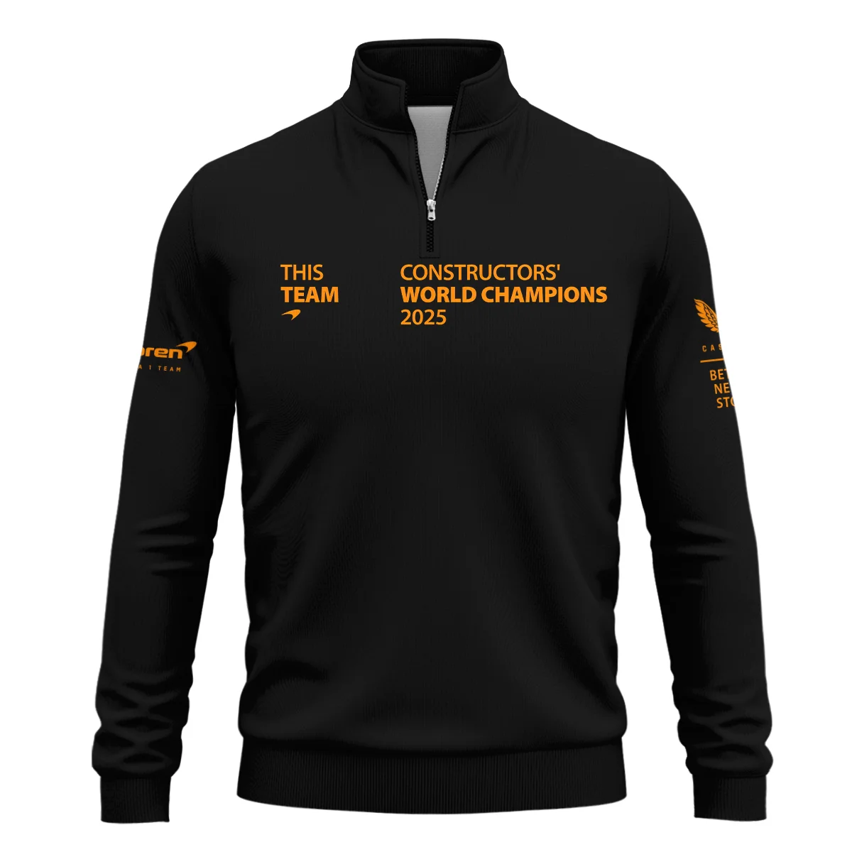 McLaren F1 Team 2025 Constructors' Champions Quarter-Zip Sweatshirt BLMCL51025A3QZS - Image 2