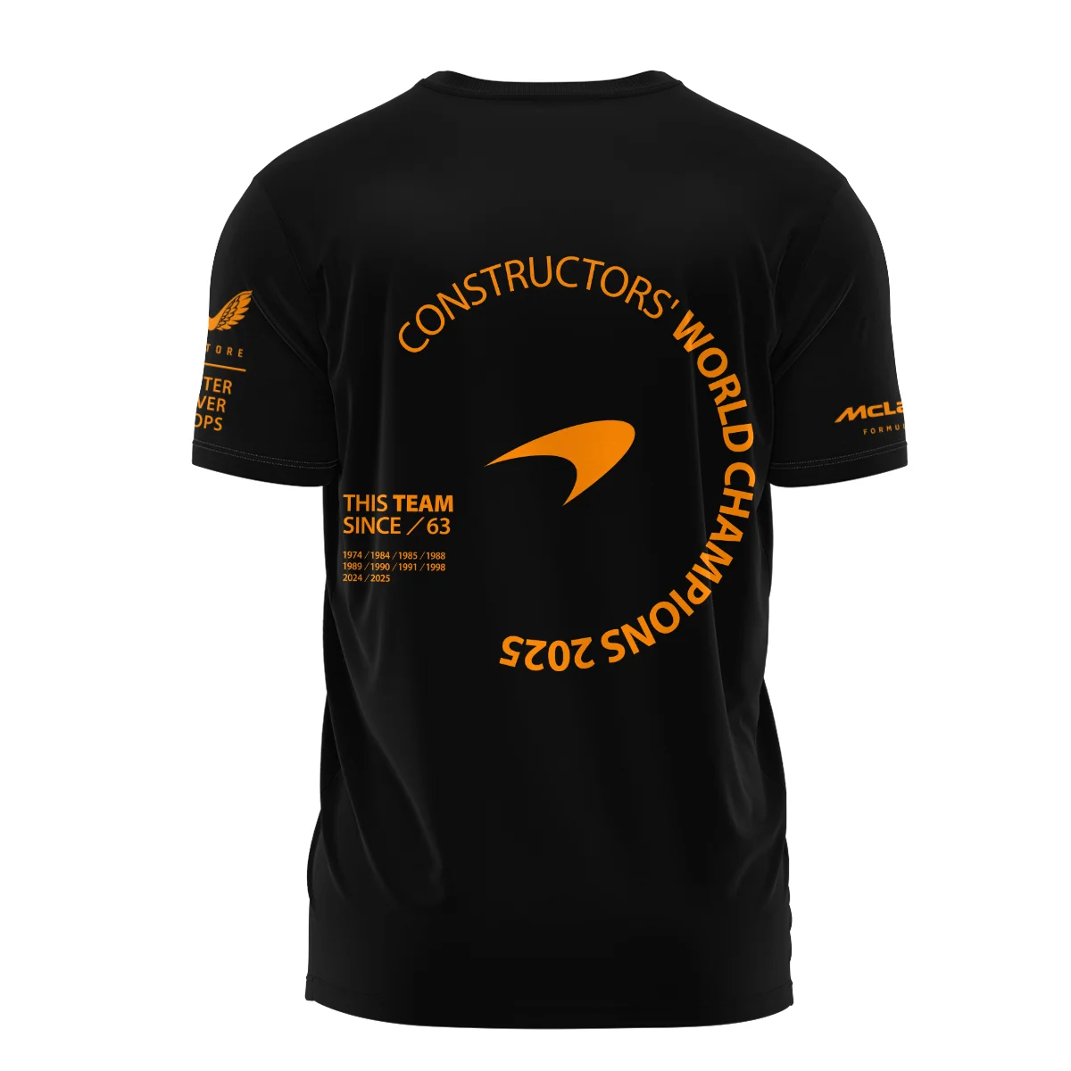 McLaren F1 Team 2025 Constructors' Champions T-Shirt BLMCL51025A3TS - Image 3