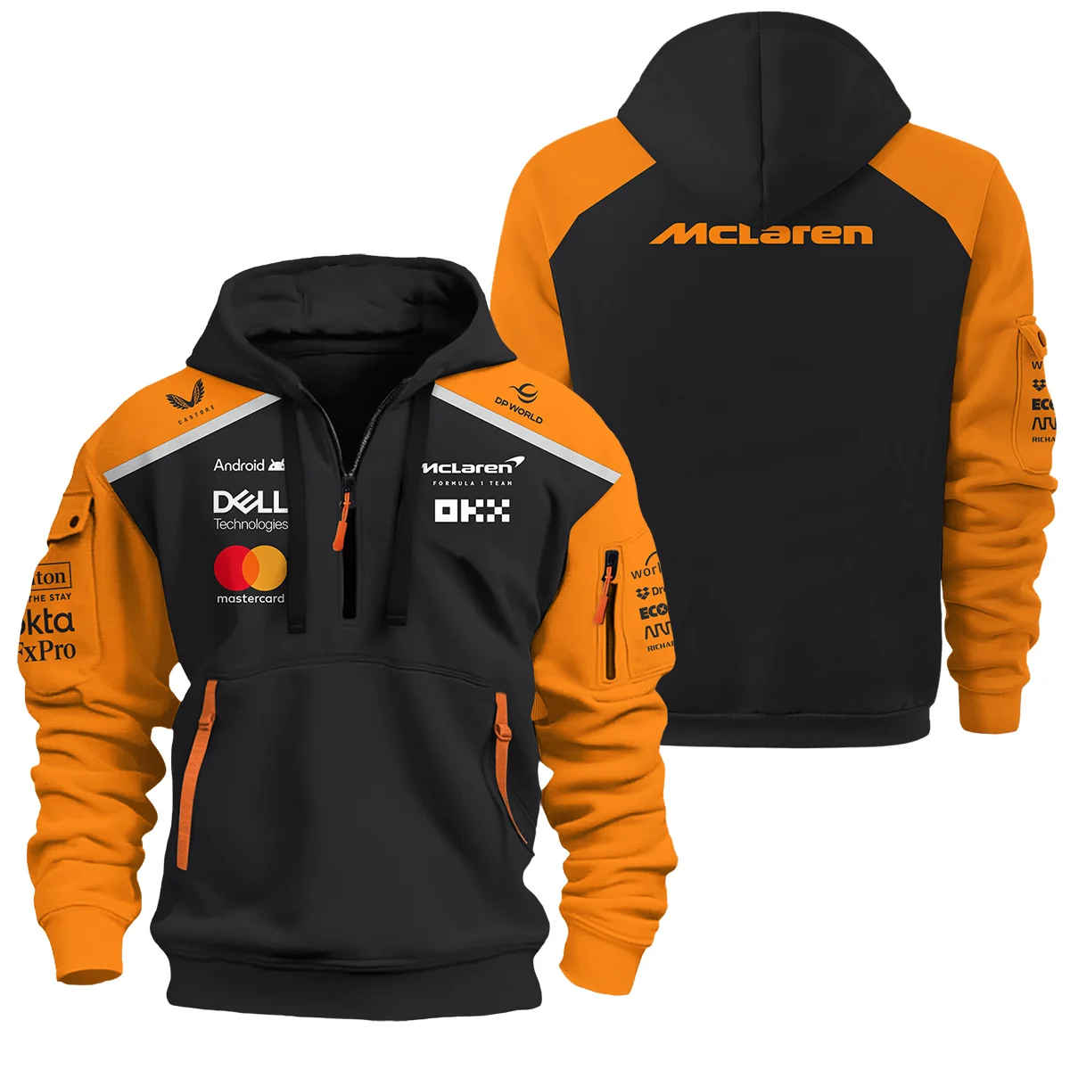 McLaren Formula One Logo Hoodie Half Zipper BLF1290325A6MCLHDF