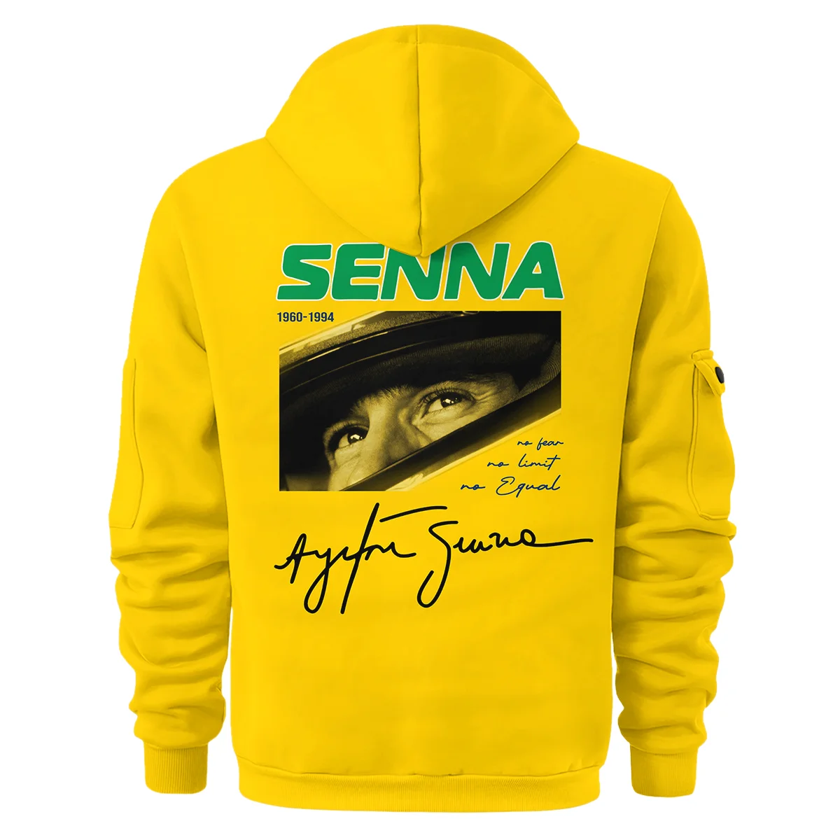 McLaren x Ayrton Senna Hoodie Half Zipper For Fans - Image 3