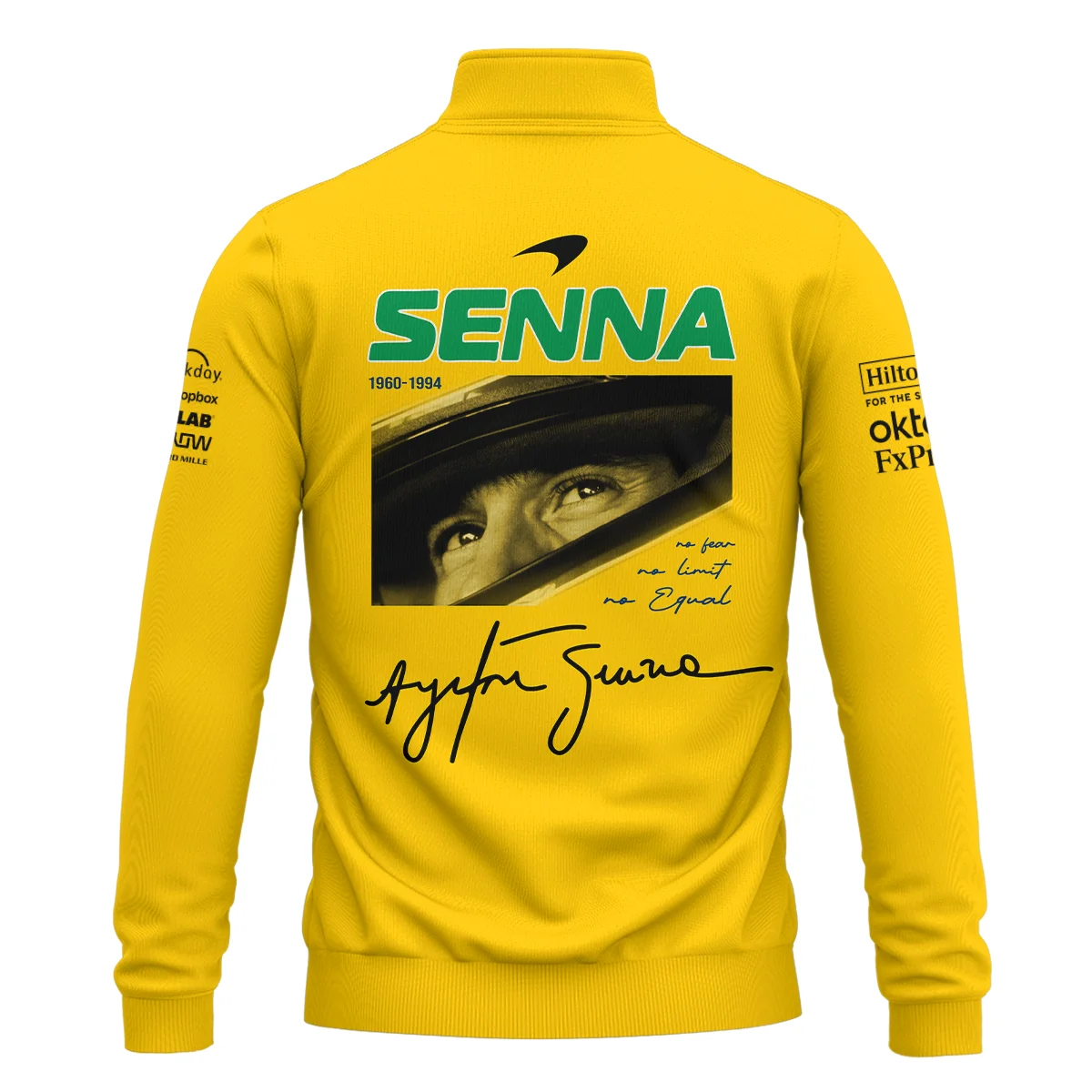 McLaren x Ayrton Senna Quarter-Zip Sweatshirt For Fans - Image 3