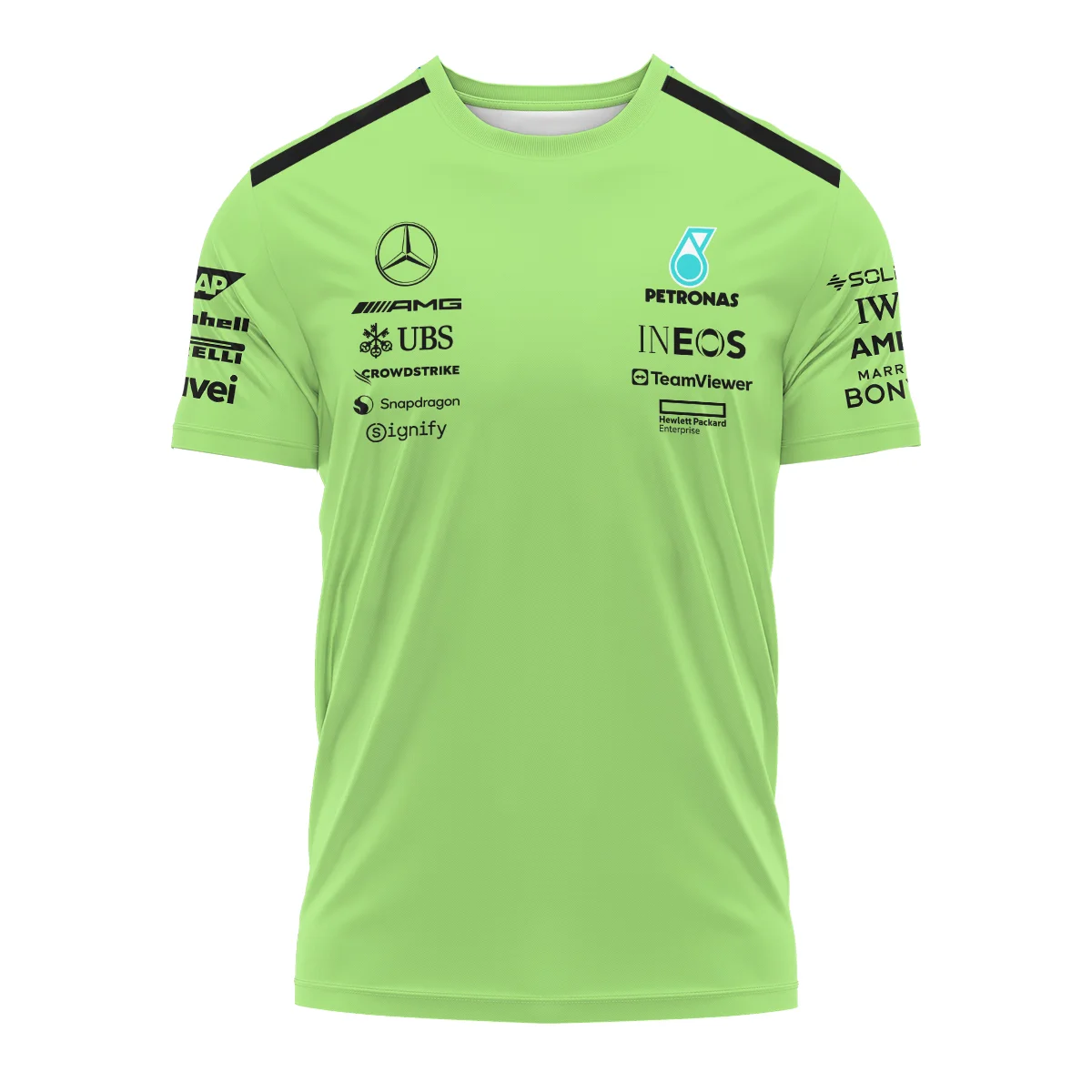 Alternative view of Mercedes-AMG Petronas F1 T-Shirt All Over Prints BLMER6525A4TS