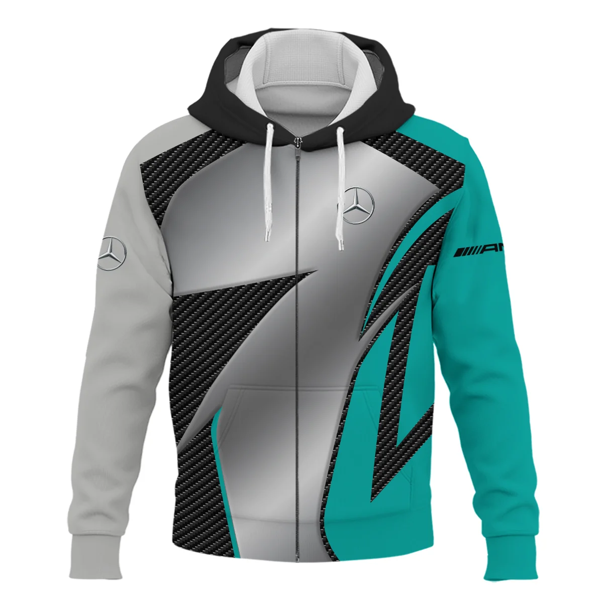 Mercedes F1 Team For Fans - Zipper Hoodie BLVAF1031225A2MERZHD - Image 2