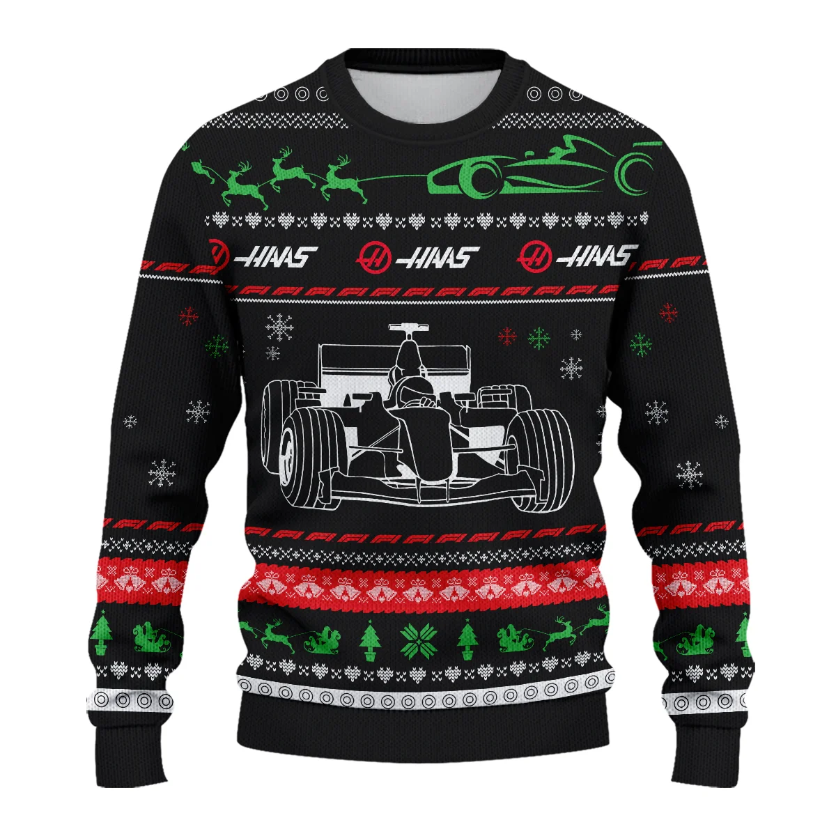 Merry Race-Mas Haas Formula 1 - Ugly Sweater BLVAF1220925A11HAAS - Image 2