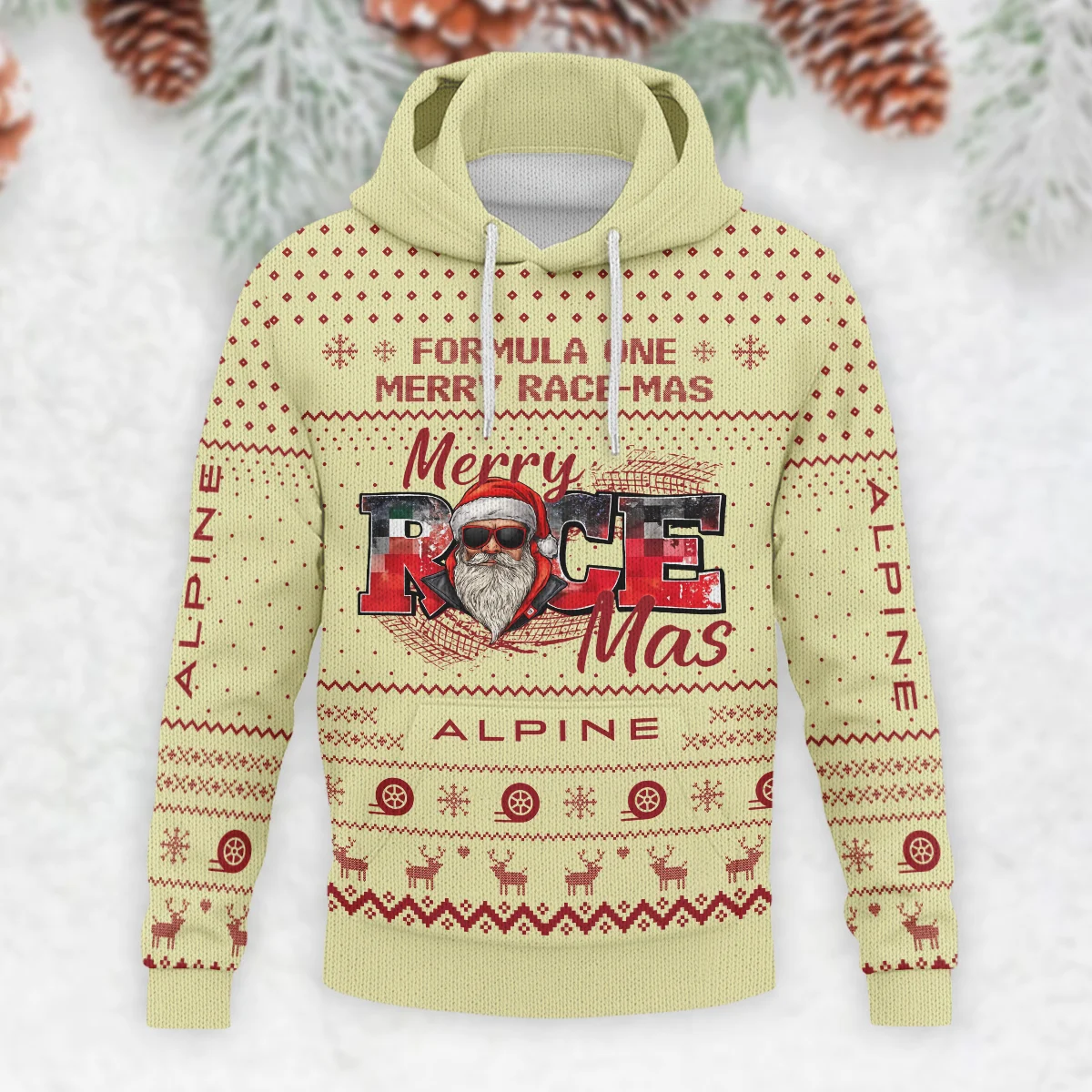 Merry RaceMas Alpine Formula 1 - Knitted Hoodie BLVAF12209250A20ALP - Image 2