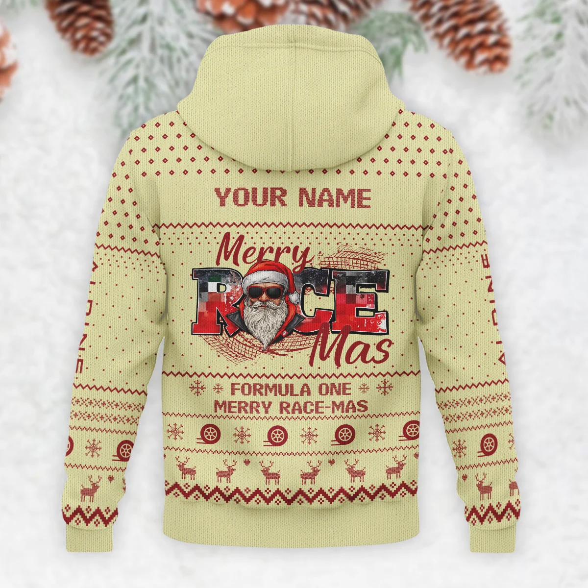 Merry RaceMas Alpine Formula 1 - Knitted Hoodie BLVAF12209250A20ALP - Image 3