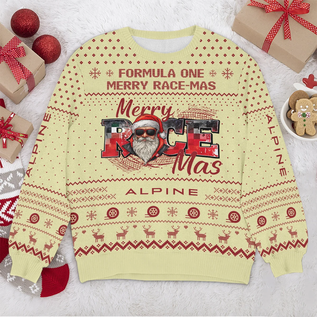 Merry RaceMas Alpine Formula 1 - Ugly Sweater BLVAF1220925A20ALP - Image 4