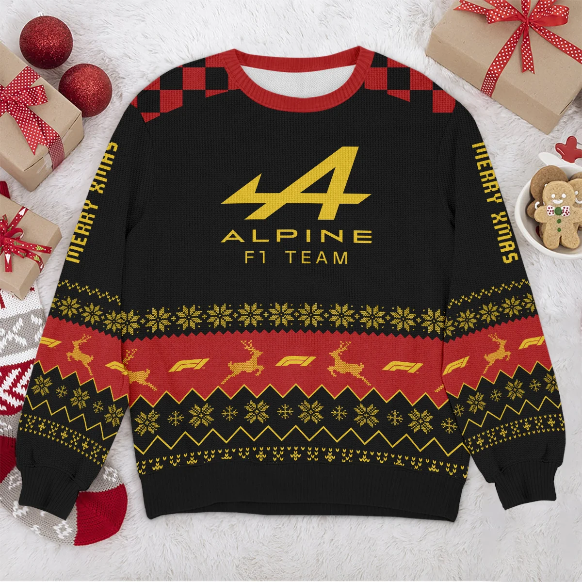 Merry X-Mas Alpine Formula 1 - Ugly Sweater BLVAF1220925A8ALP - Image 4