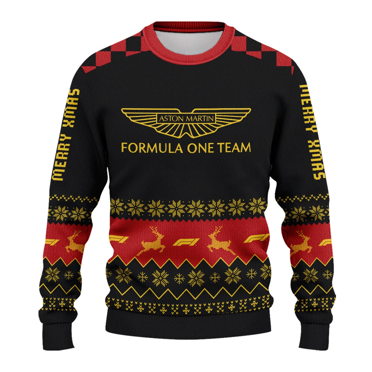 Merry X-Mas Aston Martin Formula 1 - Ugly Sweater BLVAF1220925A8AM - Image 2