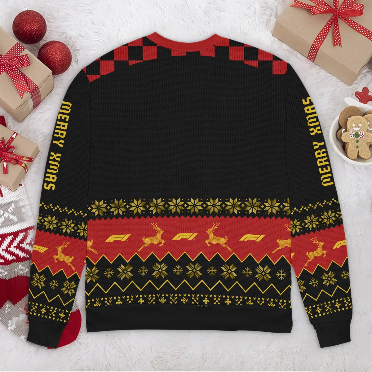 Merry X-Mas Ferrari Formula 1 - Ugly Sweater BLVAF1220925A8FRR - Image 6