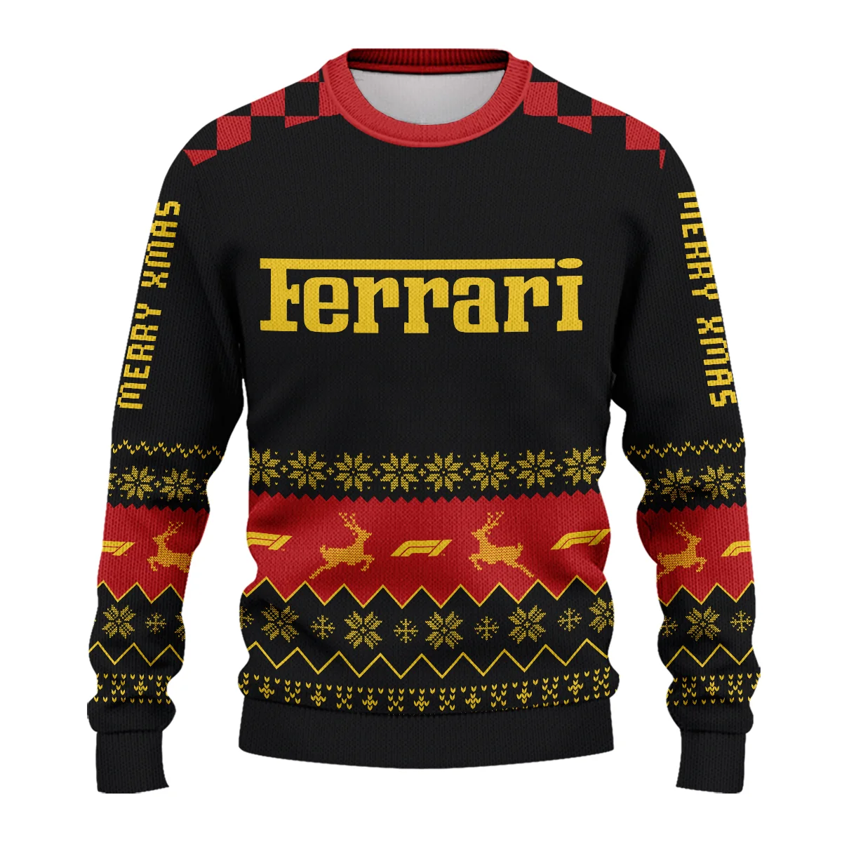 Merry X-Mas Ferrari Formula 1 - Ugly Sweater BLVAF1220925A8FRR - Image 2