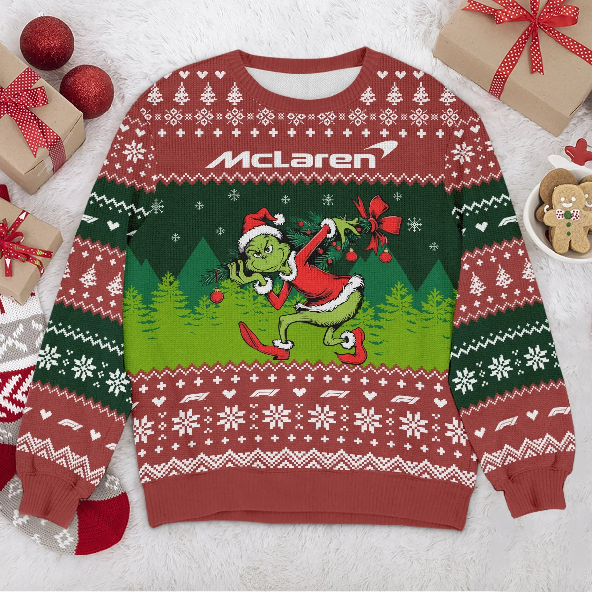 Mr.Grinch McLaren Formula 1 - Ugly Sweater BLVAF1220925A19MCL - Image 4