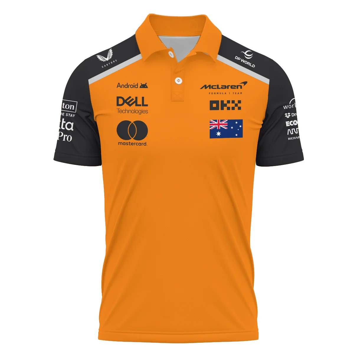 OP81 Papaya Team Logo Polo Shirt BLF1290325A3MCLPL - Image 3