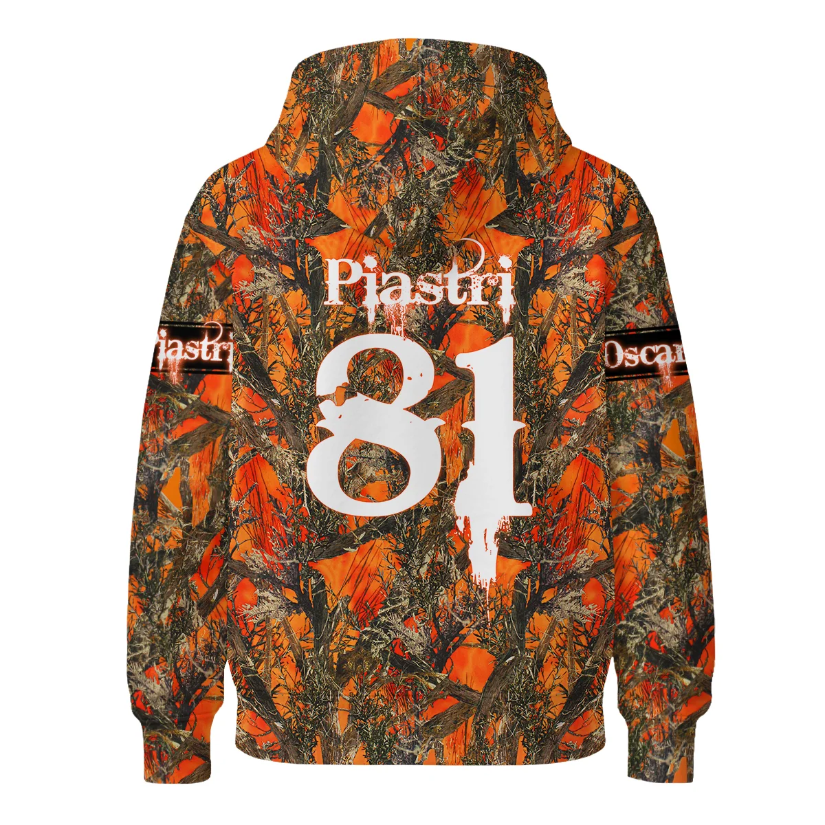 Oscar Piastri Hunting Camo McLaren F1 Zipper Hoodie BLOP2825A1ZHD - Image 3
