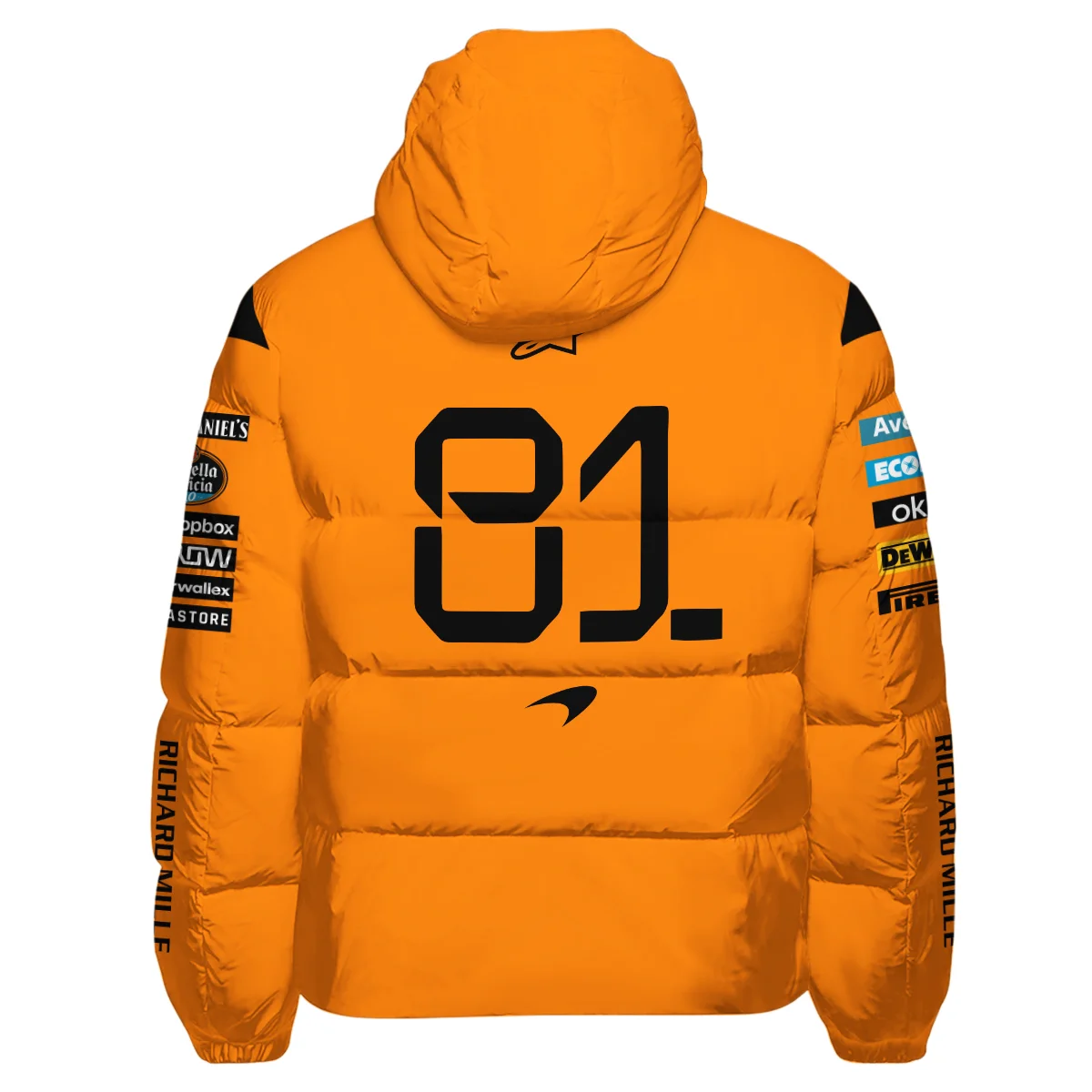 Oscar Piastri McLaren F1 Down & Puffer Jackets BLF1180525A3HCJ - Image 3