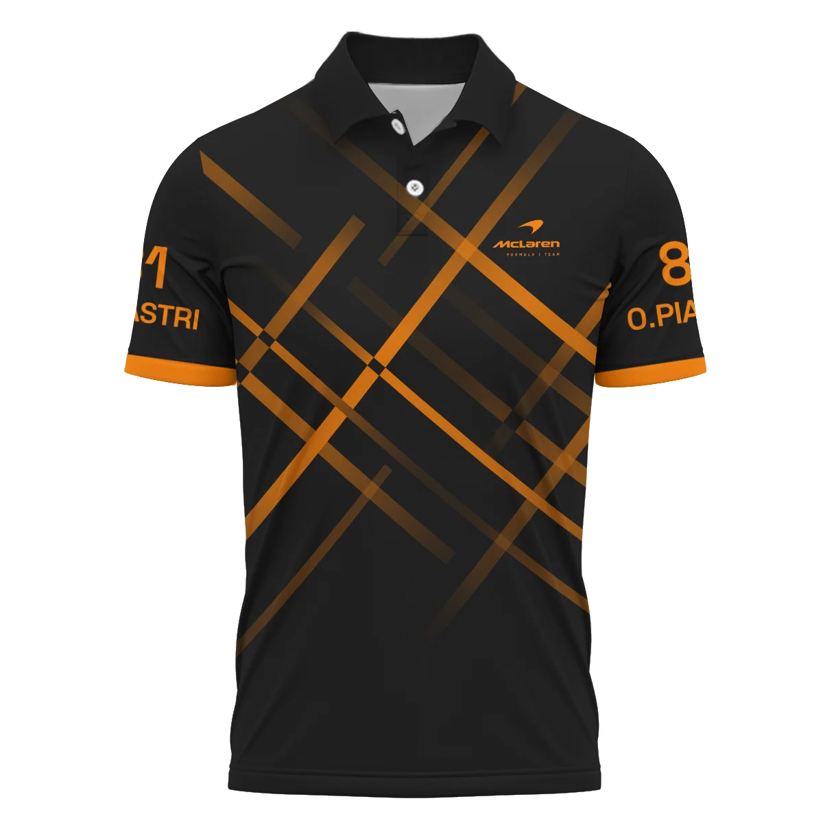 Oscar Piastri McLaren F1 Polo Shirt All Over Prints BLOP3425A2PL - Image 2