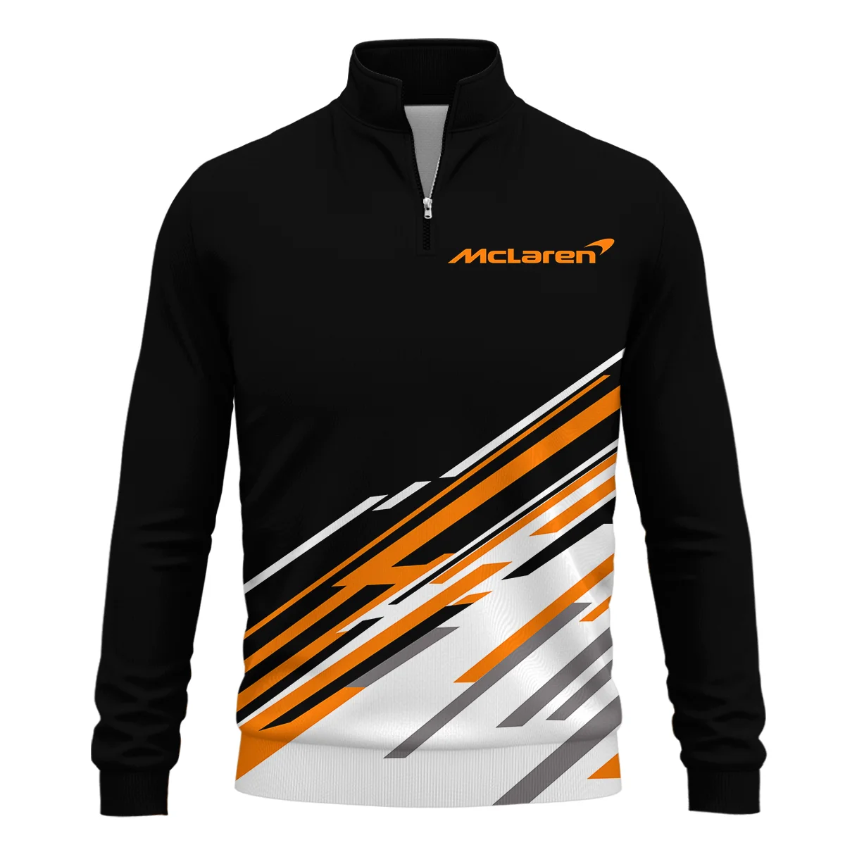 Oscar Piastri McLaren F1 Quarter-Zip Sweatshirt All Over Prints BLOP10425A2QTZ - Image 2