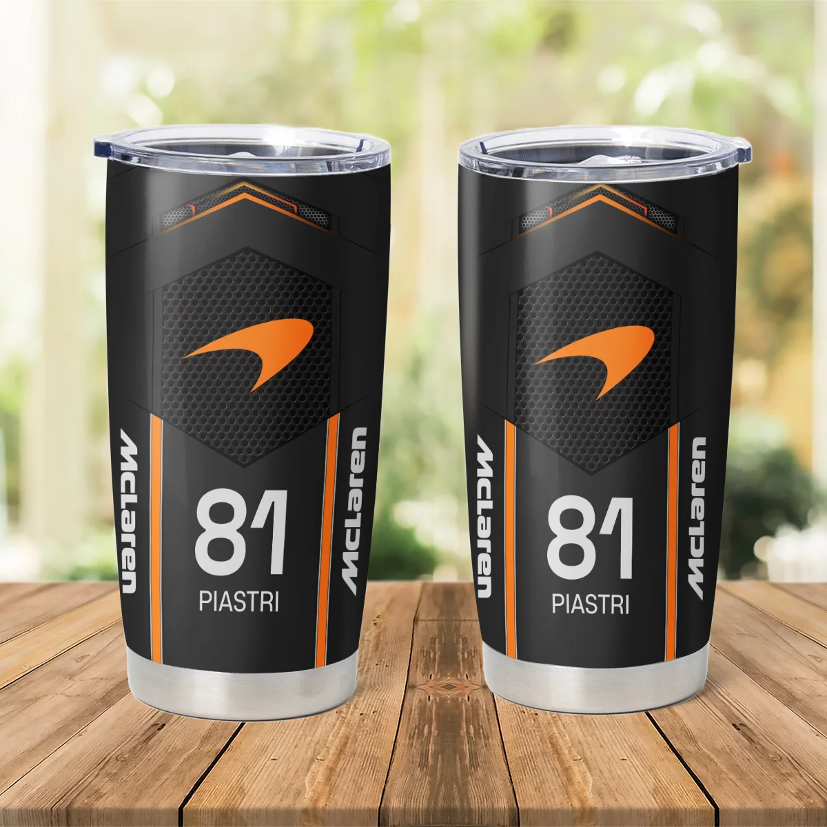 Oscar Piastri McLaren F1 Stainless Steel Tumbler 20oz 30oz Gift For Fan BLMCL11525A2OP - Image 3