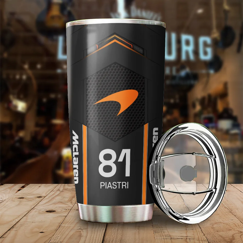 Oscar Piastri McLaren F1 Stainless Steel Tumbler 20oz 30oz Gift For Fan BLMCL11525A2OP