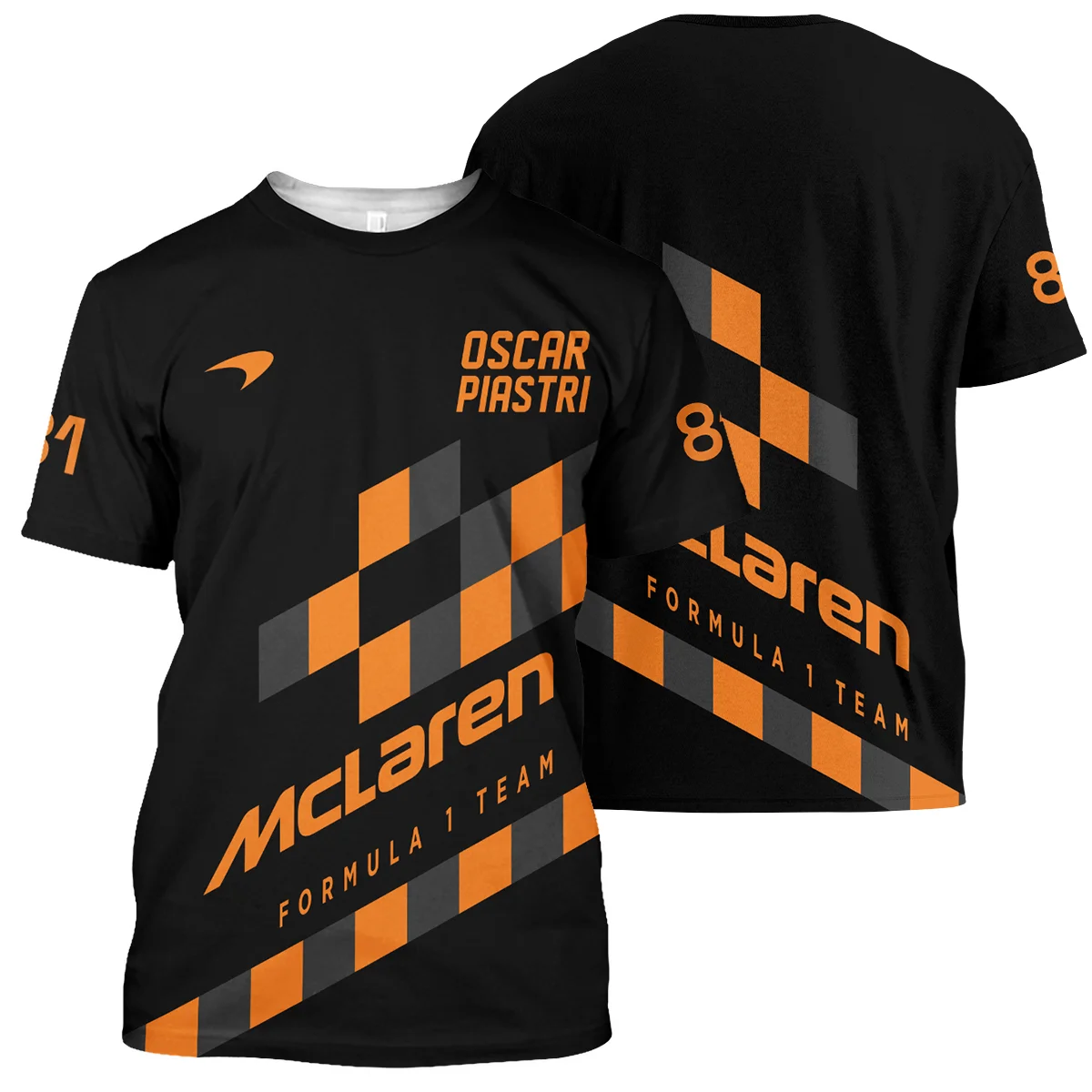 Oscar Piastri McLaren F1 T-Shirt All Over Prints Unisex Motorsport Apparel BLOP10425A6TS
