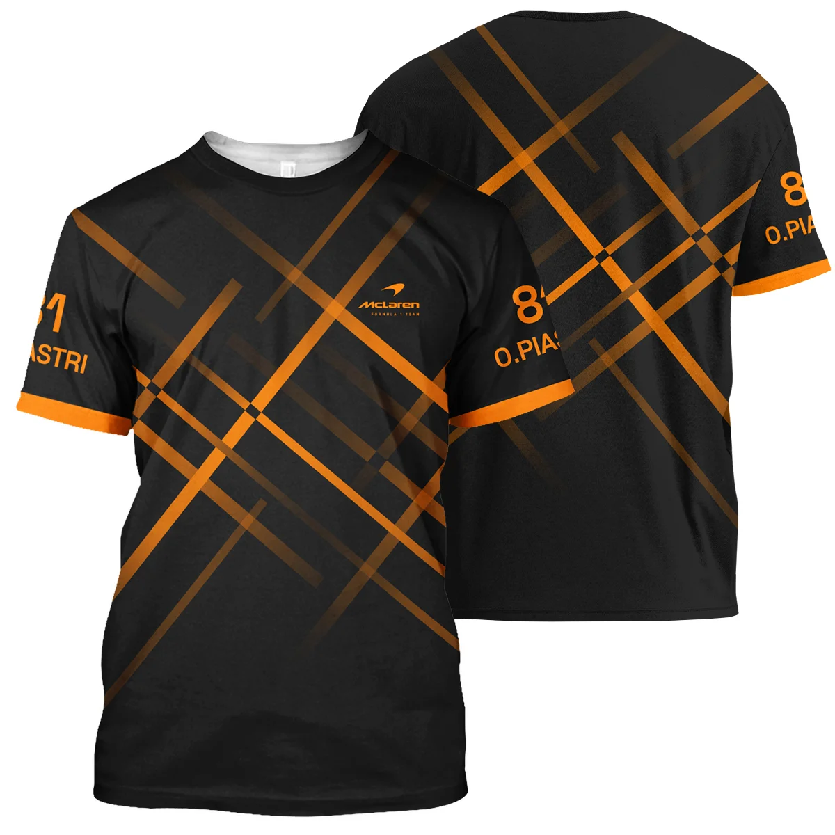 Oscar Piastri McLaren F1 T-Shirt All Over Prints Unisex Motorsport Apparel BLOP3425A2TS