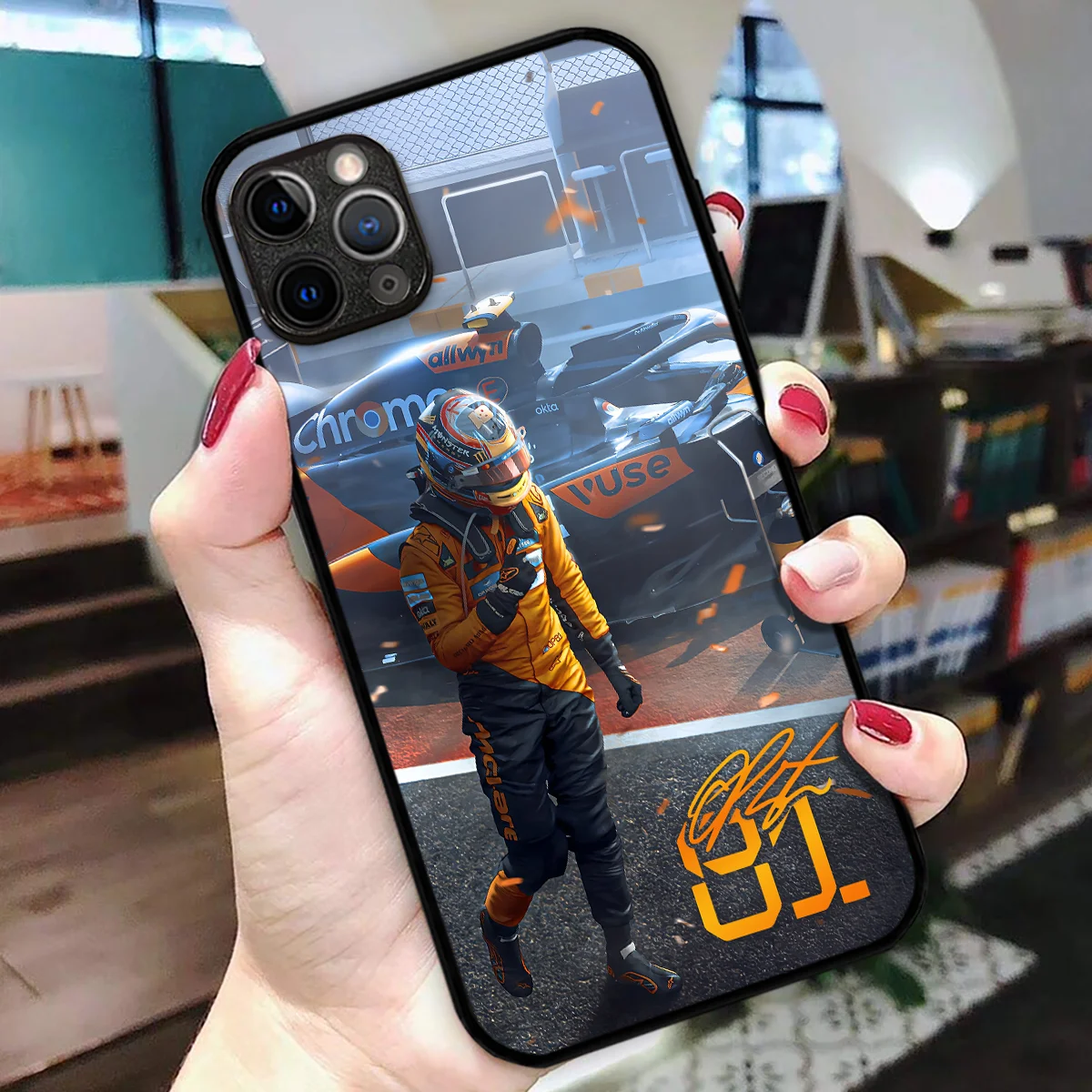 Oscar Piastri McLaren F1 Team Phone Case - Dustproof, Scratch & Shock Resistant - BLMCL2625A21